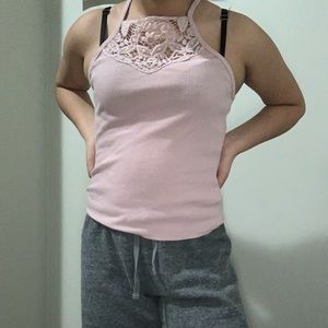 Light pink crop top from Aeropostale, size small